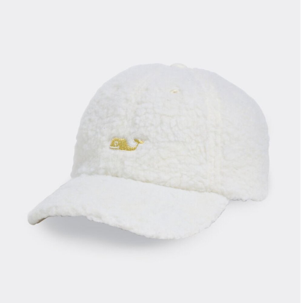 NWT Vineyard Vines Girls White Sherpa High Pile Hat